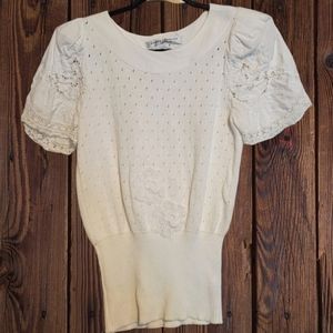 Chic Ivory Lace Blouse